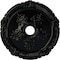 Ekena Millwork Attica with Rose Ceiling Medallion (Canopies up to 4 1/2"), 26"OD x 3 3/4"ID x 1 1/2"P, Black Pearl CM26ATBPS - alternate 1